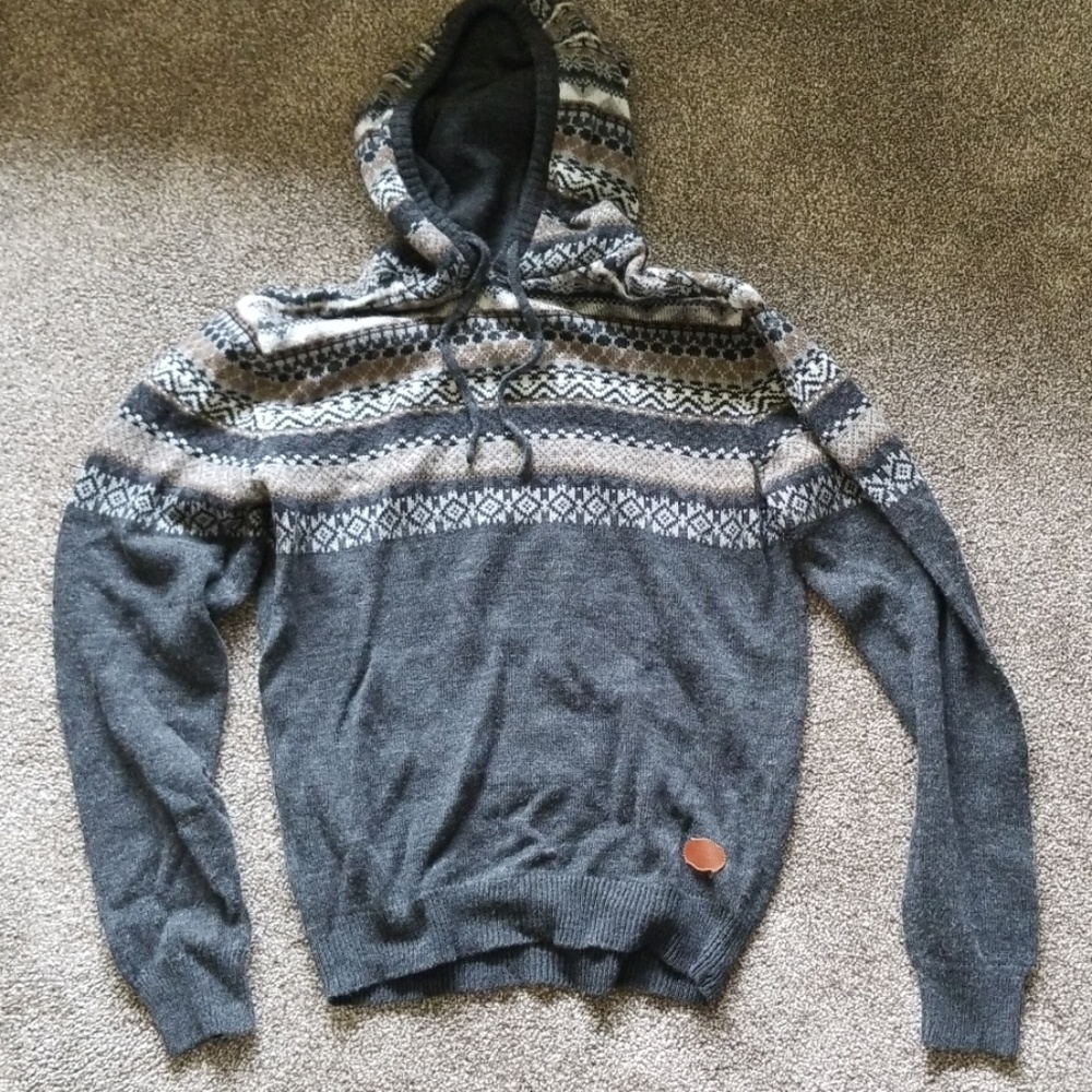 Buffalo wool-blend hoodie
